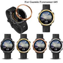 For Garmin Forerunner 645/ 645 Music fashion Bezel Ring Adhesive Cover Anti Scratch Stainless Steel Case Smart watch accessories 2024 - buy cheap