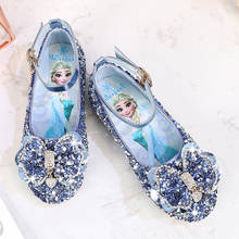 Girls' single princess shoes 2020 spring new children's soft bottom non-slip crystal shoes frozen Elsa autumn Sophia shoes 2024 - buy cheap