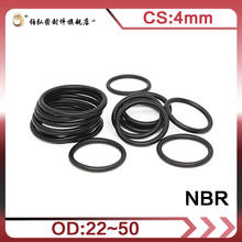 Nitrile Rubber O-Ring 20PCS/lot NBR Sealing CS 4mm OD22/24/25/28/30/32/34/35/38/40/42/45/48/50mm O-Ring Seal Gasket Ring 2024 - buy cheap