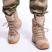 Botas tácticas militares altas para hombre, zapatos antideslizantes para senderismo, escalada, Camping, caza, entrenamiento de combate del ejército 2024 - compra barato