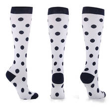 Anti Fatigue Men Women Compression Socks Fit For Sports Pregnancy Edema Varicose Veins Black Pain Relief High Stockings EU 35-46 2024 - buy cheap