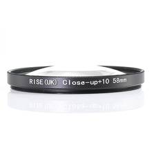 RISE(UK) 58mm Close-Up +10 Macro Lens Filter for Nikon Canon SLR DSLR Camera 2024 - buy cheap