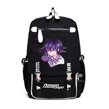 Danganronpa-mochila Ouma Kokichi para ordenador portátil, bolso de hombro informal, mochila escolar, juego de Anime, Cosplay 2024 - compra barato