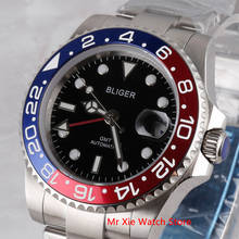Bliger 40mm Automatic Mechanical Watch Men Luxury Sapphire Crystal Ceramic Bezel GMT Watch Luminous Waterproof Wristwatch Men 2024 - buy cheap
