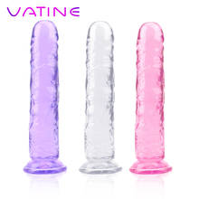VATINE Realistic Penis Dick Toy Erotic Soft Jelly Dildo Sex Toys for Woman Strong Suction Cup G-spot Orgasm Anal Butt Plug 2024 - buy cheap