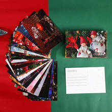30 unids/set regalo de Navidad serie postal DIY Feliz navidad tarjetas de felicitación Tarjeta de mensaje de Navidad y Año Nuevo regalo 2024 - compra barato