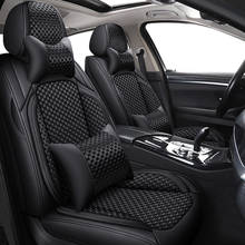 Black Flax Car seat covers For peugeot 206 207 308 307 407 2008 partner 301 508 sw 208 5008 2020 rcz accessories 2024 - buy cheap