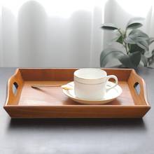 Retro Wooden Rectangular Serving Tray Fruit Food Snack Plate Table Plate Snacks Food Storage Dishes Kitchen Supplies 2024 - buy cheap