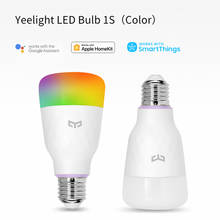Йи светильник смарт-лампы в виде 1S светодиодный светильник умный светильник E27 RGB светодиодный лампы светодиодные лампы для дома 800 люмен 8 Вт WI-FI App управление 2024 - купить недорого