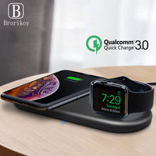 Wireless Charger Watch Charger 2W for Apple iWatch 5 4 3 2 1 Desktop Stand Wireless Charging for iPhone 11 X Samsung S10 Note 10 2024 - buy cheap