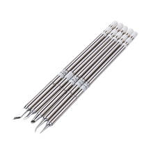 5PCS/Lot Lead-free Solder Iron Tip T12- K/BC3/KU/ILS/JL02 Silver Stainless Steel Welding Tips For Hakko Fx951 Soldering Station 2024 - buy cheap