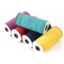 Banda elástica de costura de 1 metro y 3mm, Goma elástica de colores, cinta elástica para la cintura 2024 - compra barato
