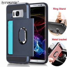 Armor Slide Card Shockproof Phone Case For Samsung Galaxy J8 J7 J5 2018 2017 2016 J6 Plus J4 Ring Stand Holder Case Cover 2024 - buy cheap