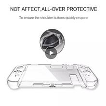 Clear Back Bag Protective Cover Transparent TPU Case Silicone Anti-dirt Anti-scratches Anti-damage For Nintendo Switch NS NX 2024 - buy cheap