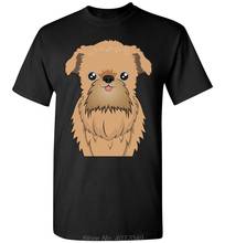 Camiseta de dibujos animados de perro Griffon de Brussels para hombre y mujer, camiseta de manga larga para jóvenes, camisetas divertidas de Hip-Hop harajuku 2024 - compra barato