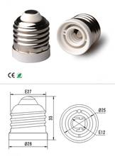 20pcs dropshipping E27 TO E12 LED lamp holder socket adapter Conversion socket fireproof E12 bulb base socket adapter Lampholder 2024 - buy cheap