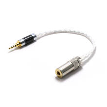 1 peça cabo de áudio hifi d1204, alta qualidade, 2.5mm, trrs equilibrado para 4.4mm, cabo de áudio banhado a prata occ fêmea 2024 - compre barato