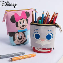 Original Disney Tsum Tsum Cartoon Cute Pen Pencil Bag Zipper Student Stationery Storage Bag Pencil Case 2024 - buy cheap