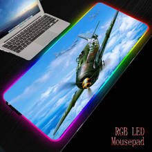 MRGBEST Airplane Aircraft Mouse Pad Gamer Computer Anti-slip with Locking Edge Mousepad Natural Mause Keyboard Desk Mat  Office 2024 - buy cheap