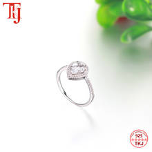TKJ Fashion Eternal ring cubic zircon 925 Sterling silver Engagement Wedding Band Rings For Women Bridal Fine Jewelry 2024 - buy cheap