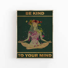 Be Kind To Your Mind Paintings Flower Gift Wall Art Canvas Modular Picture HD Print Posters No Frame For Living Room Home Decor 2024 - buy cheap