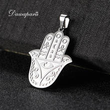 Dawapara-Colgante con amuleto de mal de ojo para collar, accesorio de mano de Fátima, joyería de acero inoxidable Vintage 2024 - compra barato