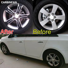 Adesivo de calota de carro, adesivos de fibra de carbono 4d para aro de roda para chevrolet cruze 2009 2010 2011 2012 2013 2024 - compre barato