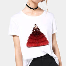 2020 verano Vogue princesa camiseta estética moda mujer chicas 90s camiseta Harajuku estampado gráfico verano camiseta superior Mujer 2024 - compra barato