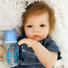 Muñeca Reborn de silicona de cuerpo suave para niños, juguete de recién nacido de 20 pulgadas, 50cm 2024 - compra barato