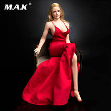 En Stock, figura femenina Sexy a escala 1/6, accesorio, de Color rojo vestido de noche, ropa para cuerpo de figura de acción de 12 pulgadas 2024 - compra barato