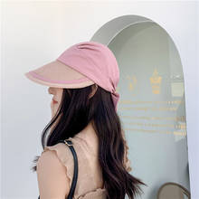 Chapéus de palha, aba grande, para mulheres, de ráfia, aba larga, chapéu de viseira, dobrável, respirável, boné de beisebol de praia, feminino, verão 2024 - compre barato