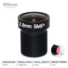 Witrue 5.0 Megpixel M12 MTV 2.8mm CCTV Camera Lens with 650nm IR Filter for Action Security Cameras 2024 - buy cheap