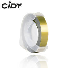 CIDY 1pcs Gold color Compatible for DYMO 1610 12965 1880 label maker DYMO 3D Plastic Embossing Xpress Label 9mm*3m MOTEX E101 2024 - buy cheap