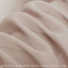 Georgette-tela de 100% seda pura, 10 momme, 140cm de ancho, vestido de novia, Envío Gratis, Camel rojizo 81 2024 - compra barato