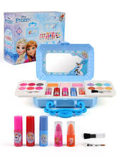 New Disney girls frozen elsa anna Cosmetics Beauty  Set Toy kids snow White princess Fashion Toys Play House Children Gift 2024 - buy cheap