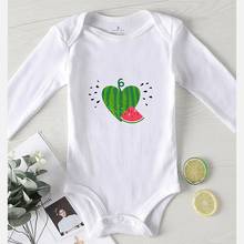 Long Sleeve Baby Jumpsuit Toddler Girls Undershirts Love Print Bodysuit for Babies Kids' Things Newborn Girl Summer Outfits 2024 - buy cheap