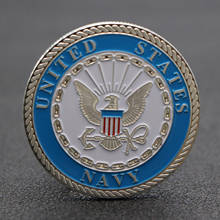 Новейший американский Отдел ВМС, Посеребренная монета, Соединенные Штаты, ВМС, предмет искусства, армейский фанат 2024 - купить недорого