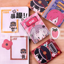 Anime Toilet-Bound hanako-kun Nene Yashiro-Bloc de notas para Cosplay, Cuenta de mano adhesiva, almohadillas para notas escolares, marcapáginas, regalos de navidad 2024 - compra barato