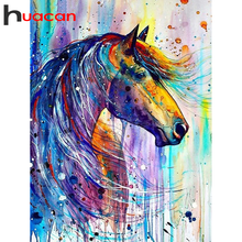 Huacan-pintura con diamantes de imitación de caballo, mosaico bordado con diamantes cuadrados, decoración del hogar 2024 - compra barato