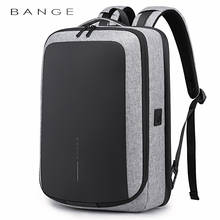 BANGE New Casual Anti-thief USB Recharging 15.6 inch Laptop Men Backpack Men Business WaterProof Message Backpack Travel 2024 - buy cheap