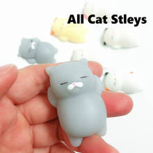 All Cat Styles Mini Cat Squishy Cute Kawaii Antistress Ball Squeeze Mochi Rising Stress Relief Funny Gift Decompression Toy 2024 - buy cheap