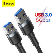 Удлинительный кабель Baseus USB-USB Type-A, удлинитель с разъемом «Папа-папа», кабель USB 3,0 для радиатора, жесткого диска, Wacom, кабель для передачи данных USB 3,0 2024 - купить недорого