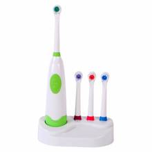 Conjunto de escovas de dentes elétricas com 3 cabeças com suporte de base 2024 - compre barato