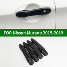 For NISSAN Murano Third generation 2015-2019 car door handle cover,carbon fiber pattern cover trim 2016 2017 2018 2019 2024 - buy cheap