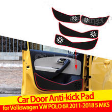 Adesivo anti-chute para porta de carro, proteção para painel de porta, para volkswagen vw polo 6r 6c 2011 1998-2006 5 mk5 2024 - compre barato