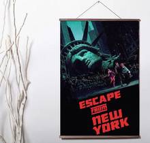 Lot style Choose Escape From New York Movie Art Canvas print poster decoration painting with solid wood hanging scroll 2024 - buy cheap