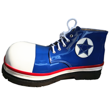 34cm customized blue clown shoes for adults big round head boots funny joker cosplay club performance accessories happy party 2024 - buy cheap