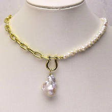Ожерелье из жемчуга 3 пряди 4-5 мм, ожерелье из натурального жемчуга, металлическая цепочка с кулоном, ожерелье для женщин, подарочное ожерелье, ювелирная цепочка 9796 2024 - купить недорого