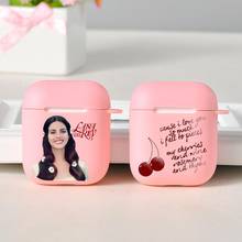 Lana Del Rey Lust for Life-funda de silicona rosa para Apple airpods 1 y 2, funda de auriculares inalámbricos, accesorios para airpods Coque 2024 - compra barato