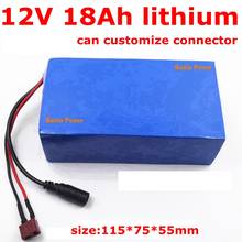 Power Battery 12v 18Ah 18000mah 12v Dc Li-ion Lithium Pack for 200w Golf Trolly Cart Backup Power 12 Cctv Camera + 3A Charger 2024 - buy cheap